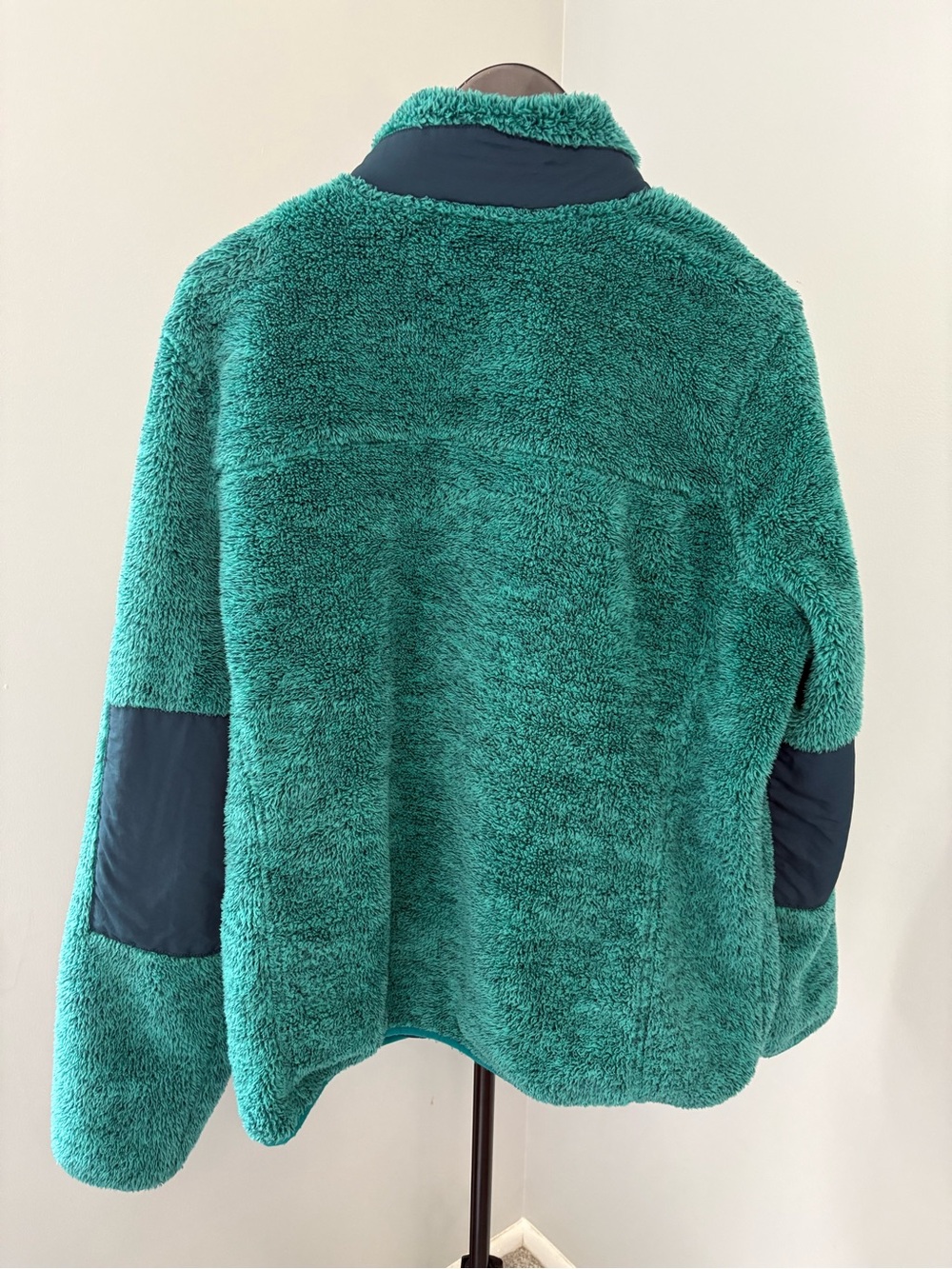 L.L. Bean Hi-Pile Sherpa Fleece Full-Zip Jacket XL Teal Green Gorpcore Cozy - Picture 4 of 10